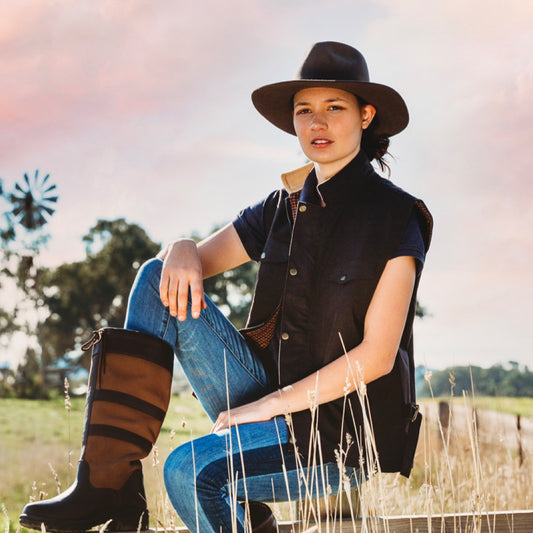 Nullarbor Oilskin Vest Lined