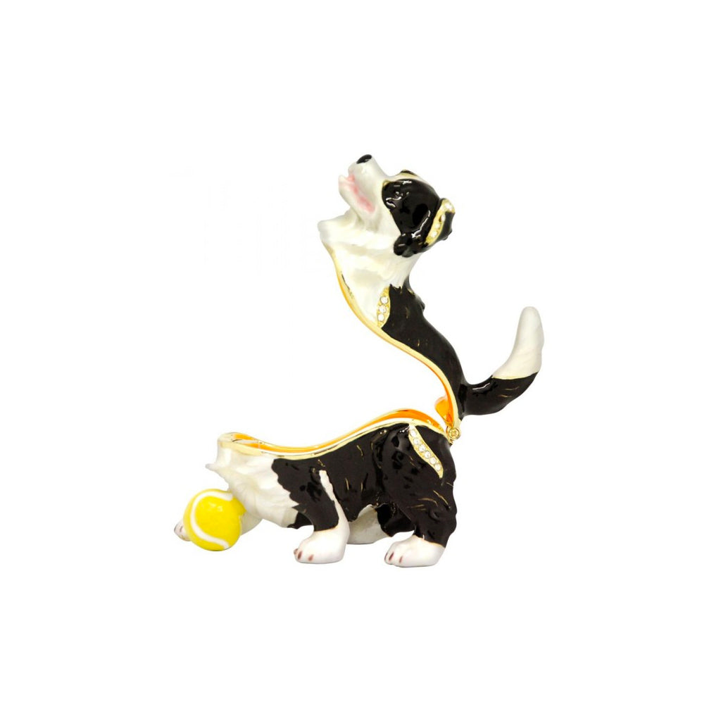 Border Collie Pup Trinket Box