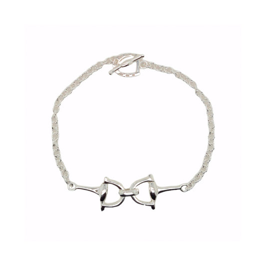 Bracelet Horse Bit Chain Sterling Silver