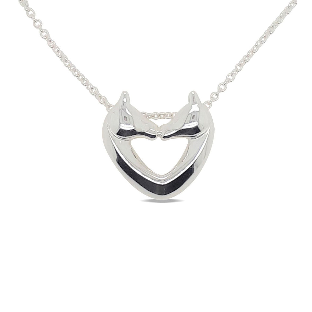 Pendant S/s 2 Horses With S/s Chain