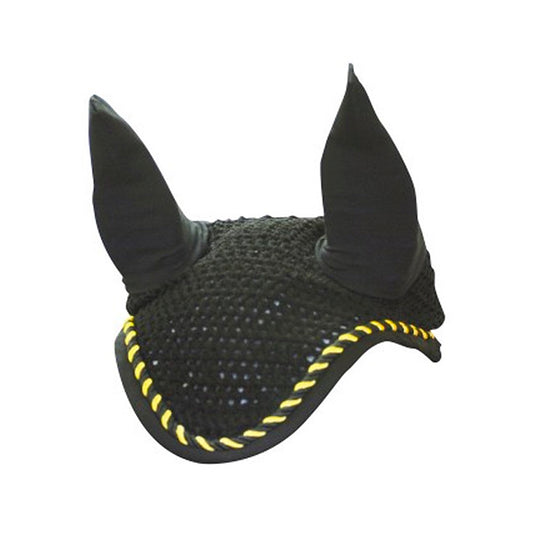 Ear Bonnett Crw Cotton Black