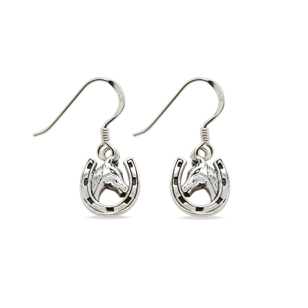 Earrings S/s And Horse In H/shoe