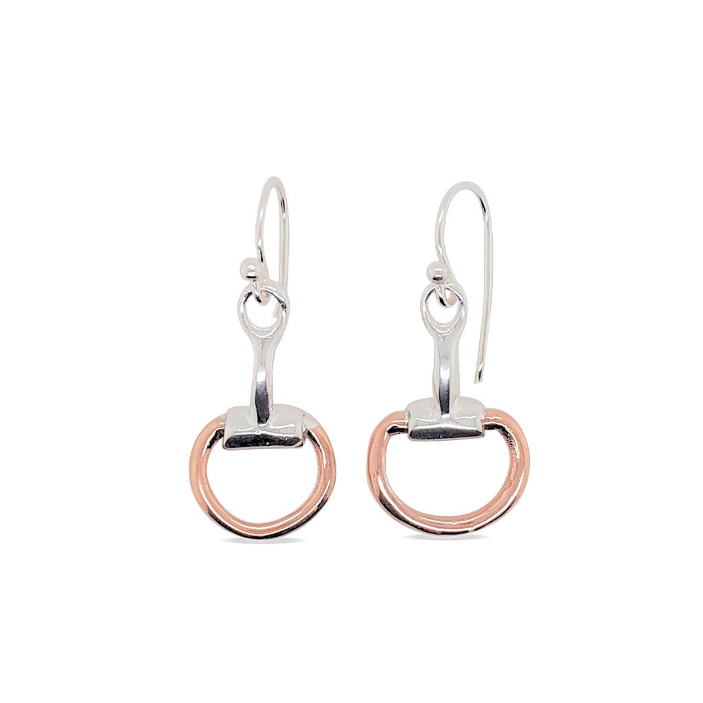Earrings Horse Bit RGB and Sterling Silver