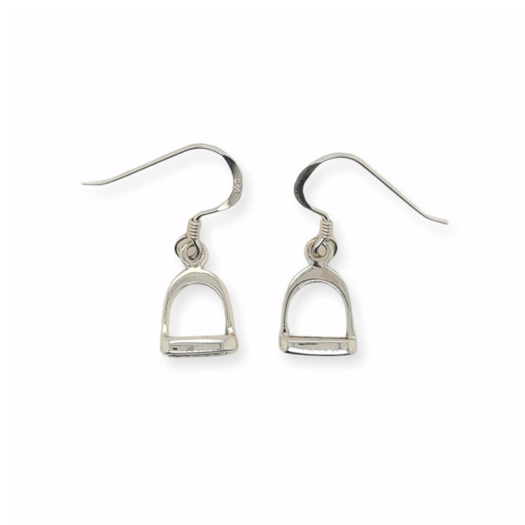 Earrings Stirrup Drops Sterling Silver