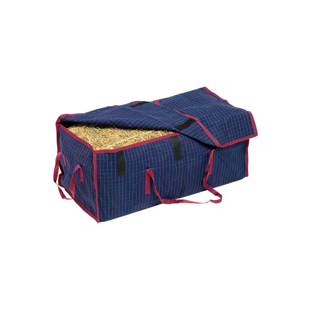 Hay Bale Bag Canvas Navy/mrn