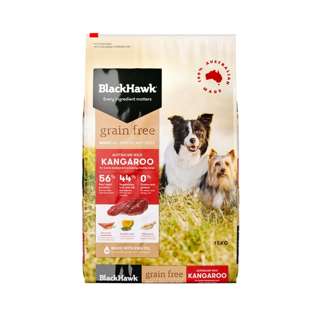 Black Hawk Dog Grain Free Kangaroo 15kg