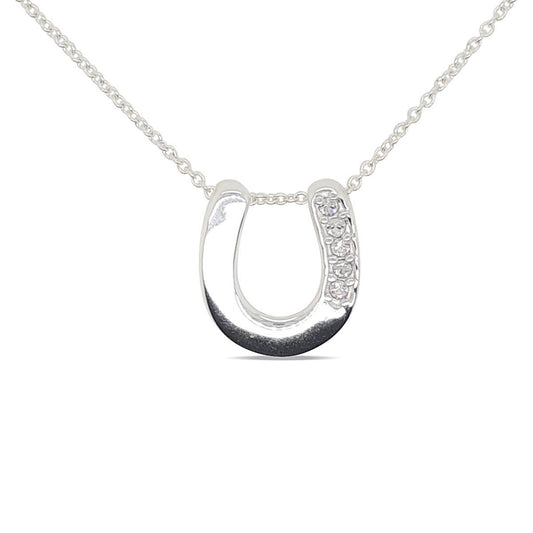 Pendant S/s Horse Shoe With S/s Chain