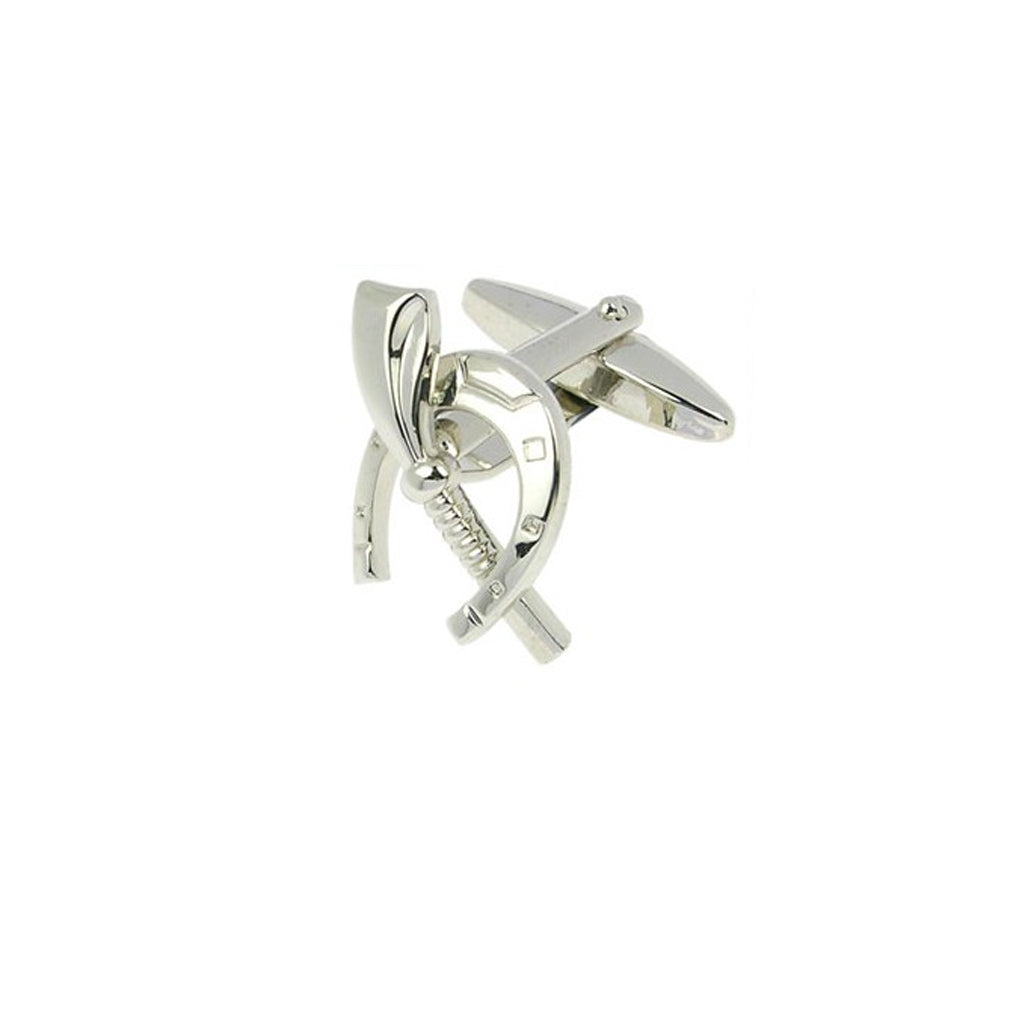 Cufflink Horse Shoe And Whip