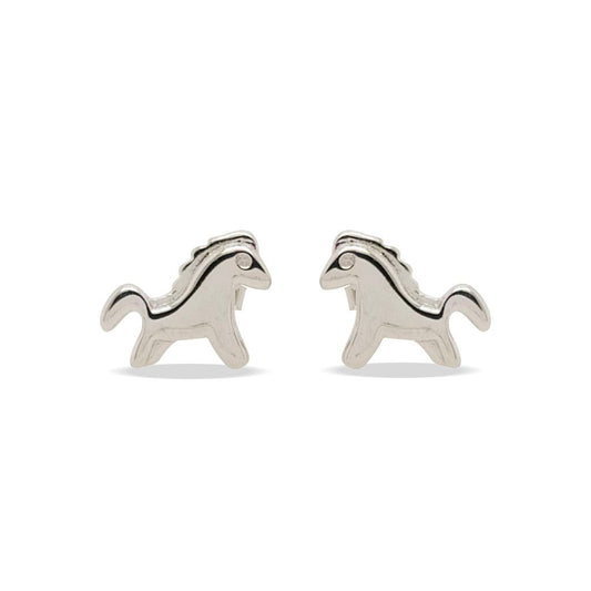 Earrings Horse Studs Sterling Silver