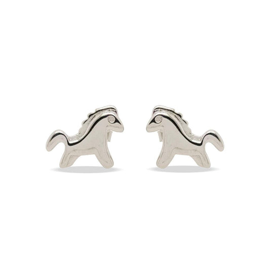 Earrings Horse Studs Sterling Silver