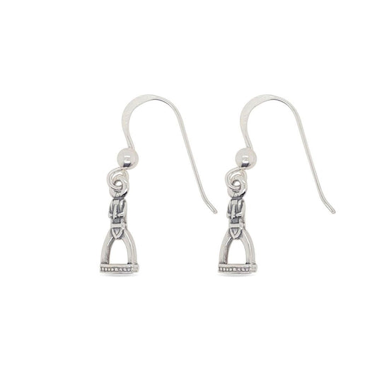 Earrings Stirrup Hooks Sterling Silver