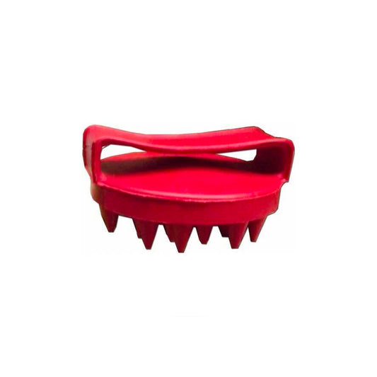 Curry Comb Rubb Massage Lge Teeth Red